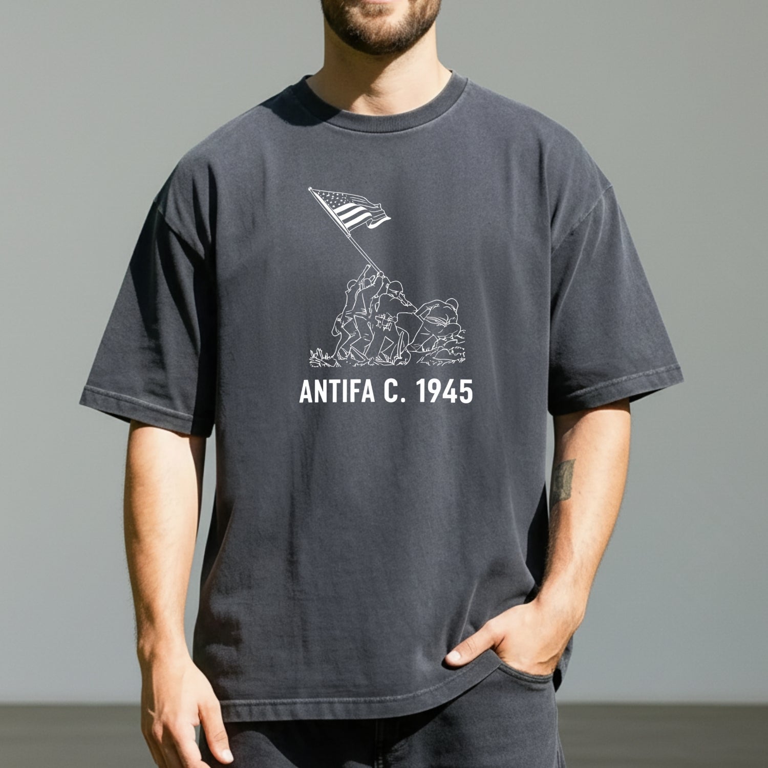 1945 Victory Shirt – Vintage USA Heritage Tee – Freedom and Unity Design