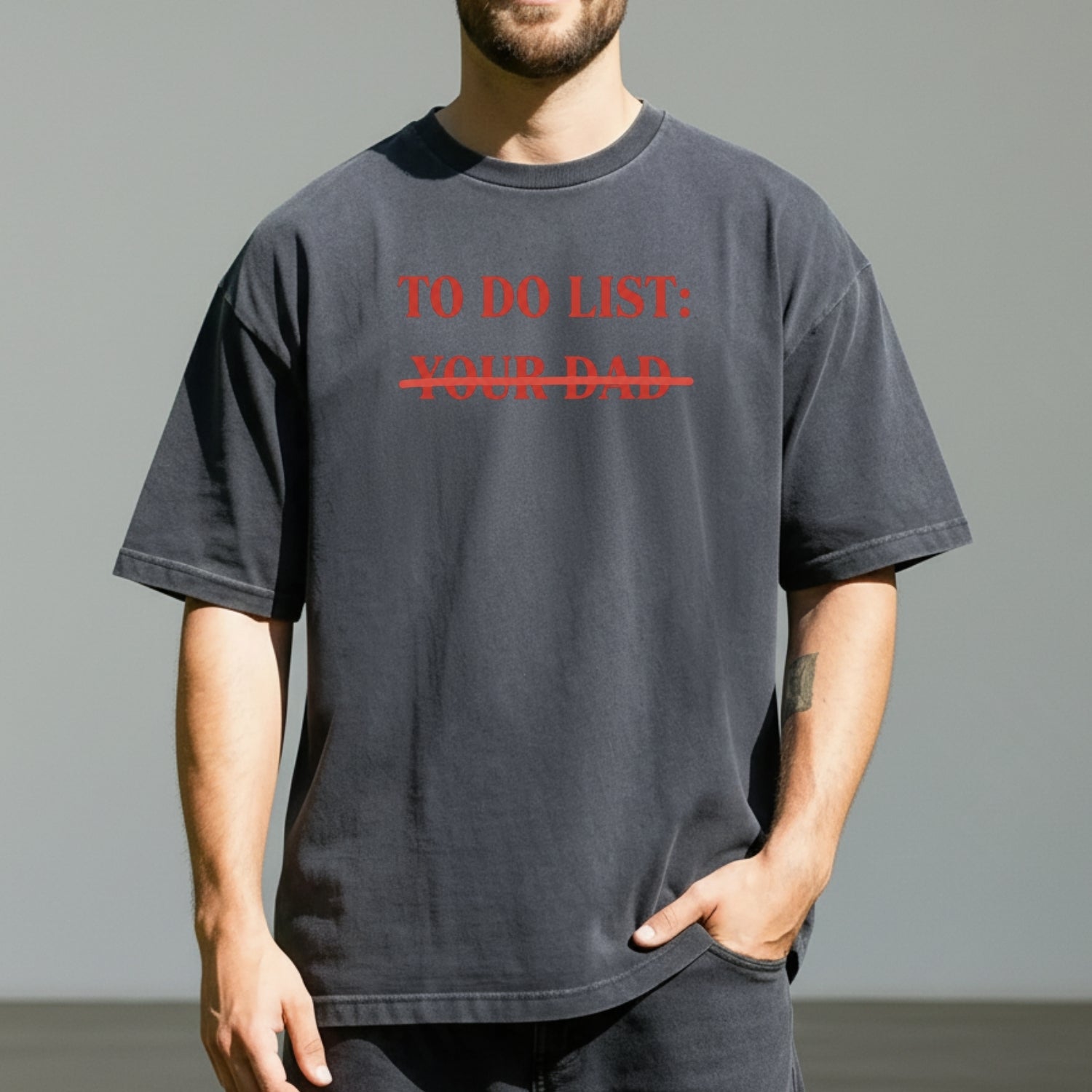 To Do List Tee – Funny Sarcastic Humor Shirt – Sassy Wordplay Graphic Top