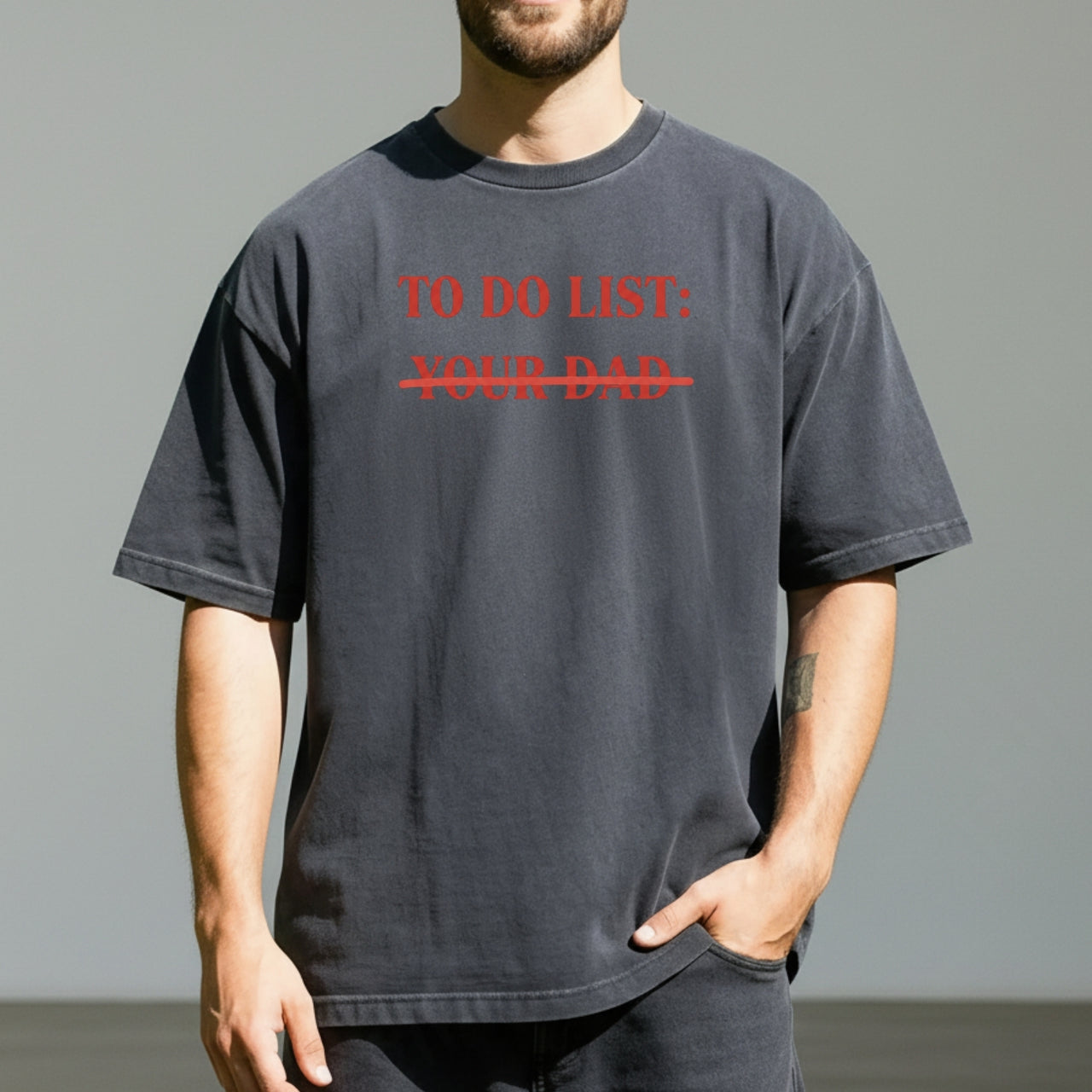 To Do List Tee – Funny Sarcastic Humor Shirt – Sassy Wordplay Graphic Top