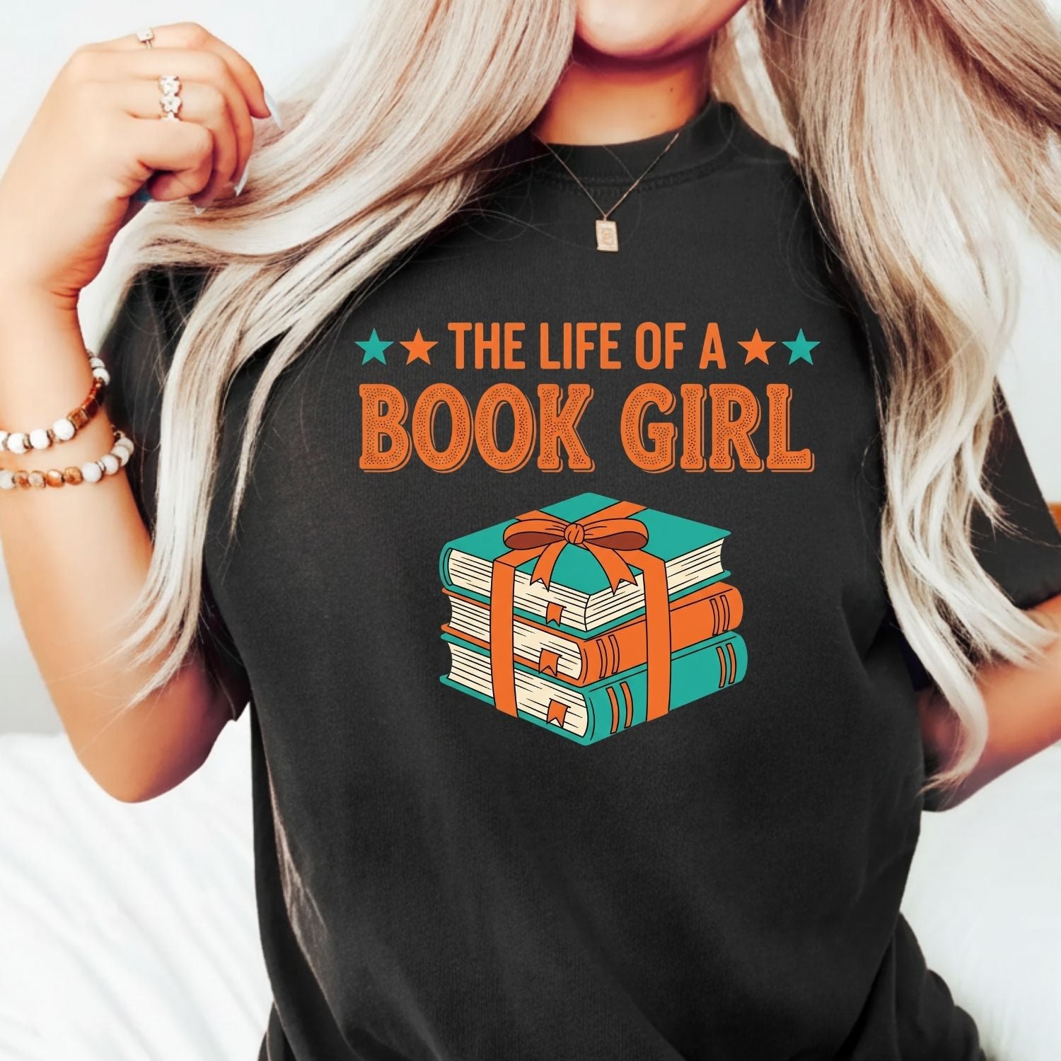 The Life of a Book Girl Shirt - Showgirl Graphic Tee - Book Lover Fan Convention T-Shirt