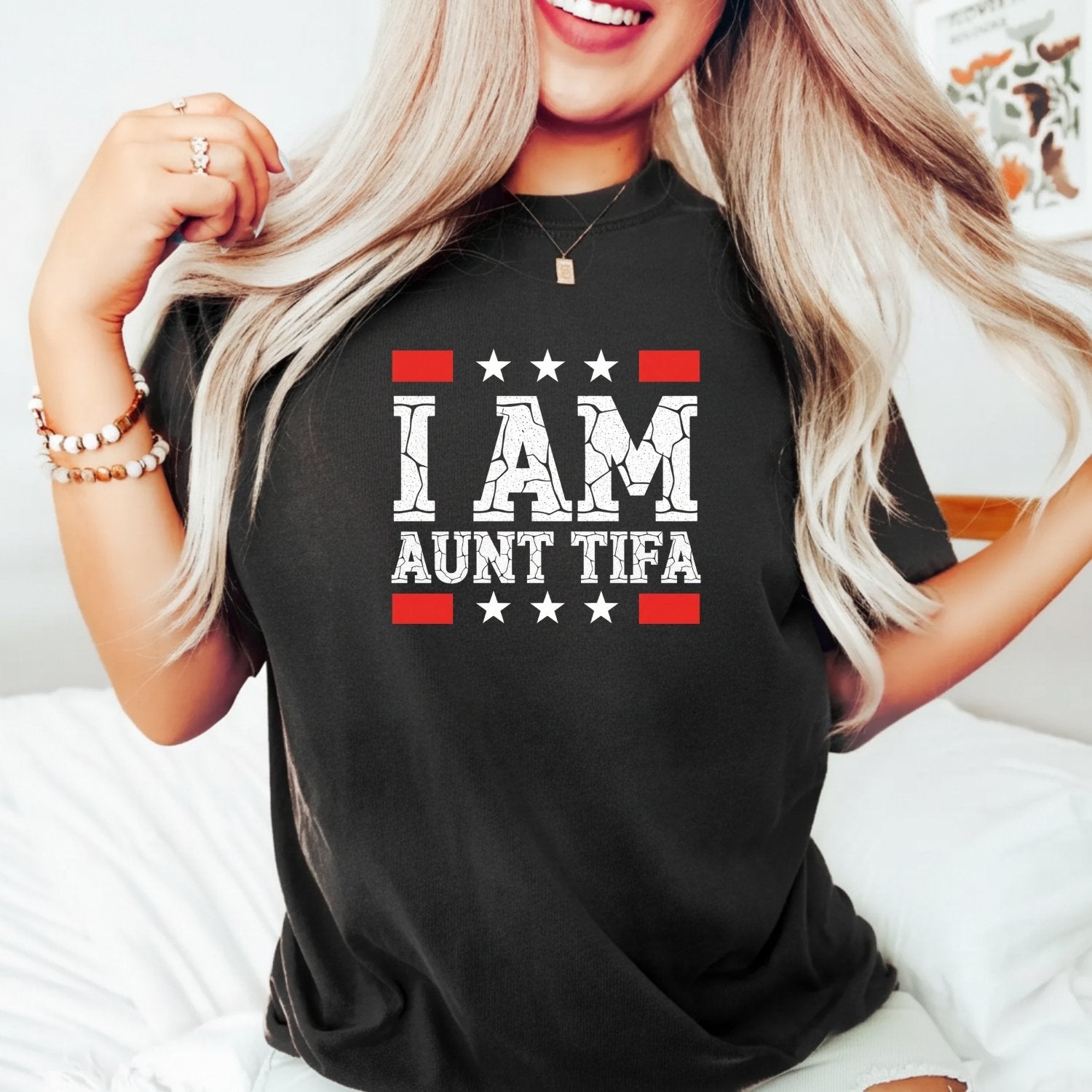 I Am Aunt Tifa Shirt – Funny Meme Graphic Tee for Aunts