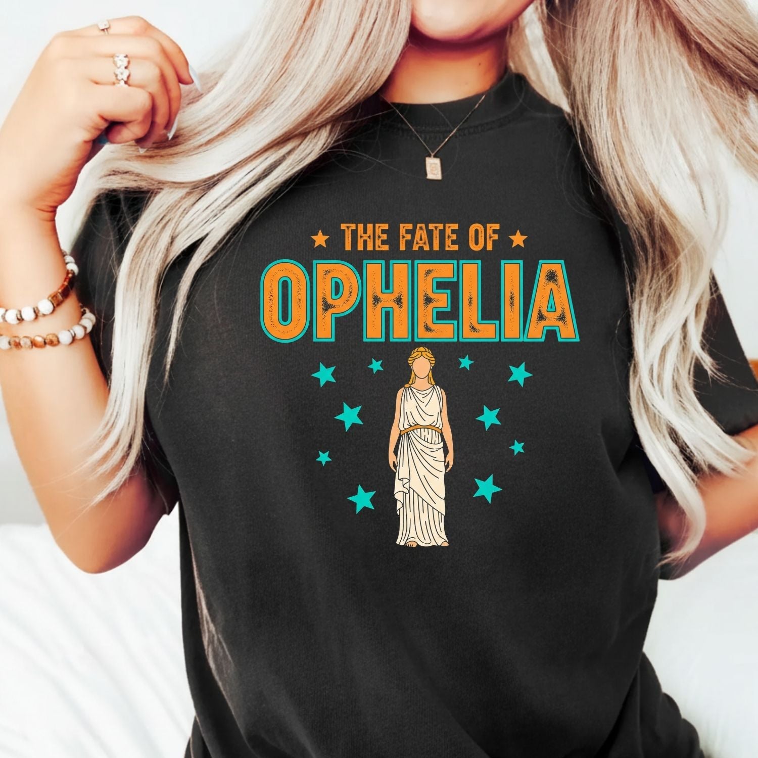 The Life of Ophelia Shirt - The Fate of Ophelia Tee - Vintage Literary Fan Graphic T-Shirt