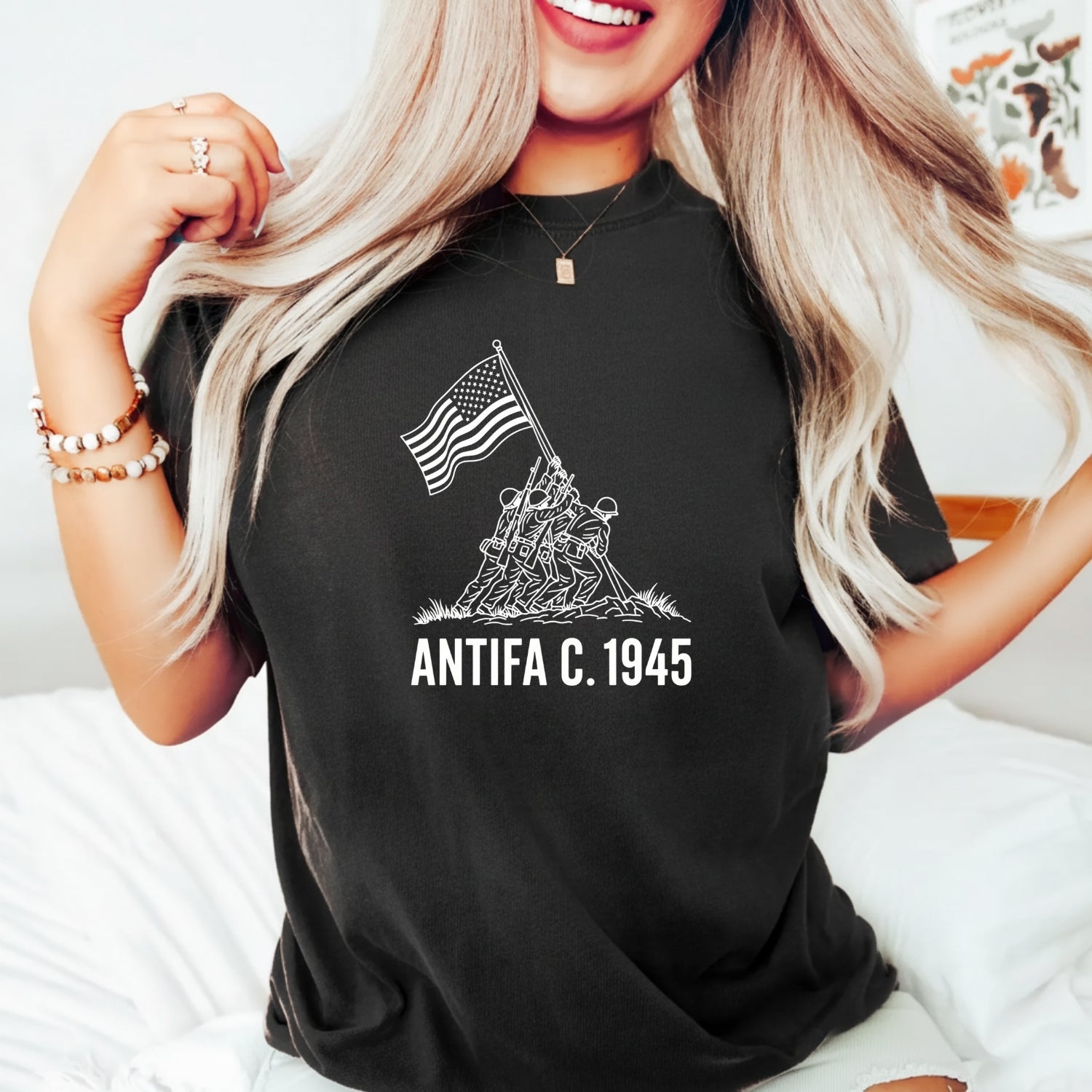 Freedom Since 1945 Shirt – Retro Patriotic Tee – Vintage Historical Graphic Top