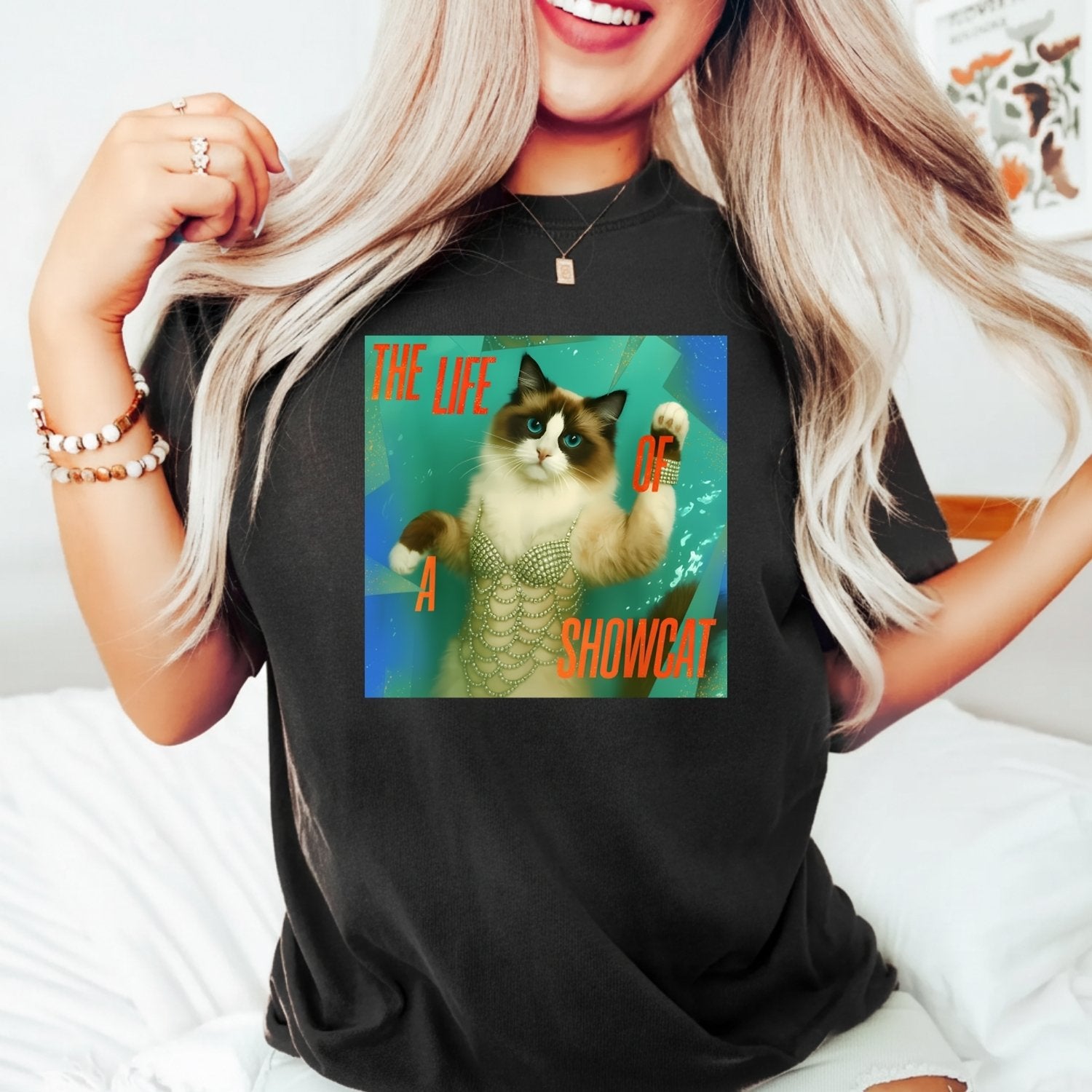 The Life of a Showcat Shirt – Funny Cat Lover Graphic Tee