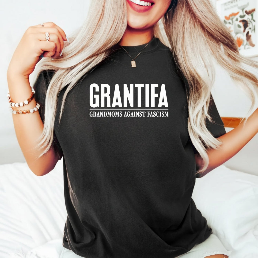 Grantifa Grandmoms T-Shirt – Funny Grandma Meme Graphic Tee