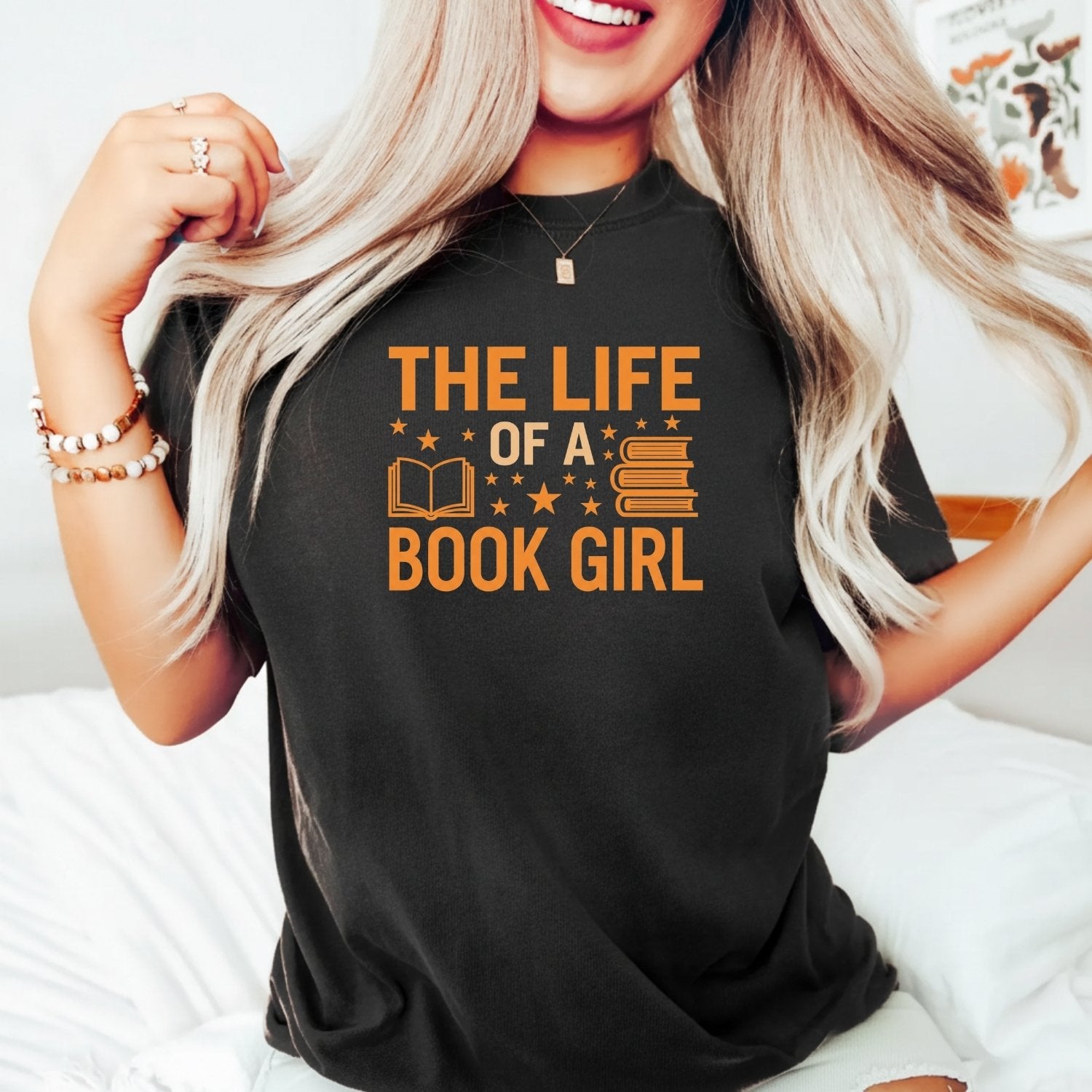 The Life of a Book Girl Shirt – Funny Showgirl Era Book Lover Tee