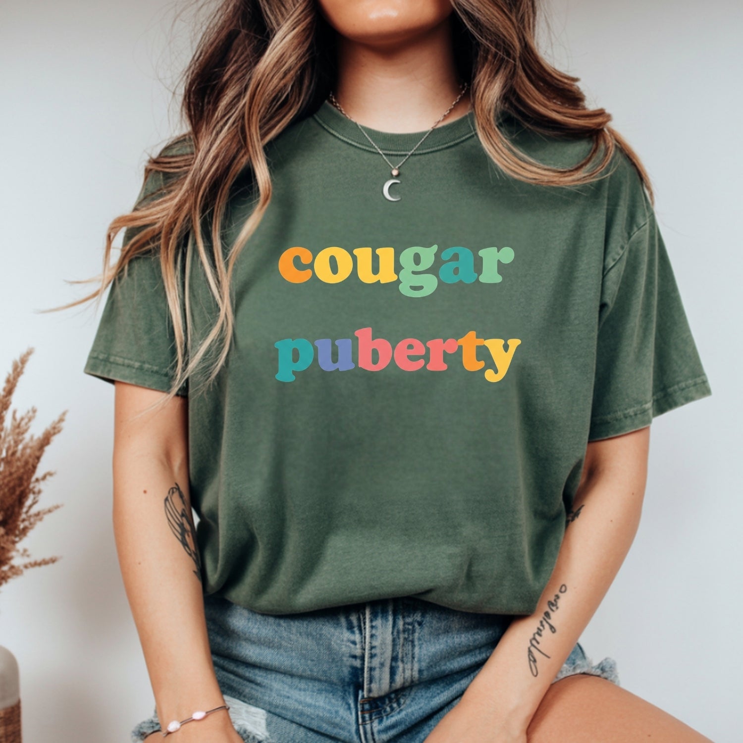 Cougar Menopause T-Shirt – Funny Bossy Moms Tee – Perimenopause Humor Graphic Top