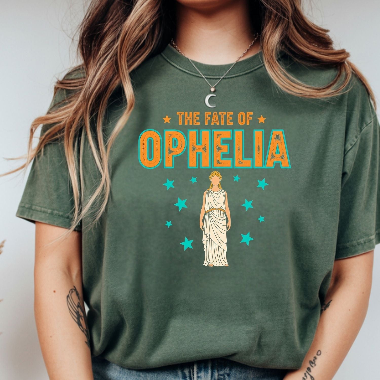 The Life of Ophelia Shirt - The Fate of Ophelia Tee - Vintage Literary Fan Graphic T-Shirt
