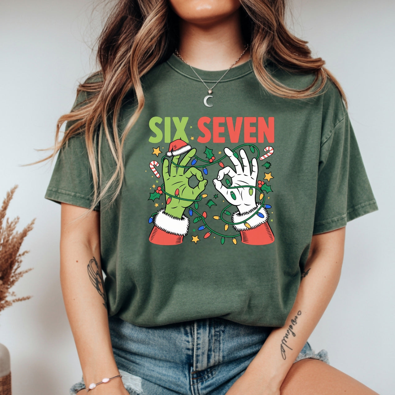 Funny Six Seven Shirt – Christmas Meme Humor Tee