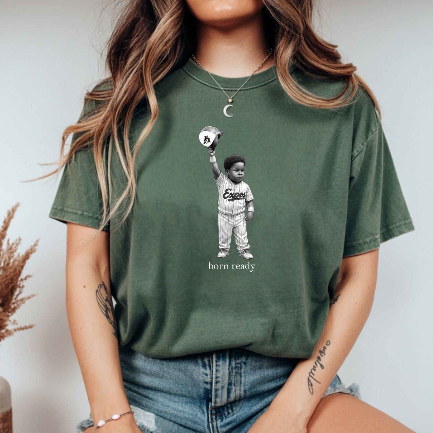 Born Ready Unisex Tee – Athletic Spirit Baseball Graphic Shirt