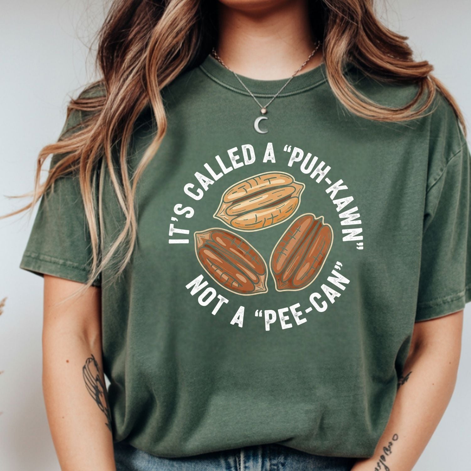 Sarcastic Pecan Pun T-Shirt - Puh-Kawn Not Pee-Can Funny Tee - Southern Humor Shirt