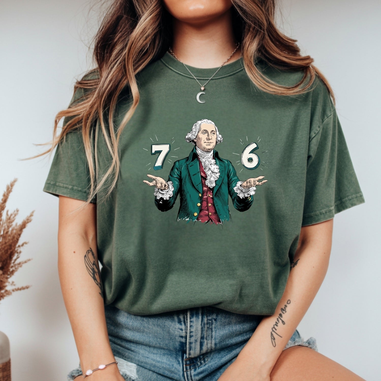 Six Seven Shirt – Vintage George Washington American History Graphic Tee