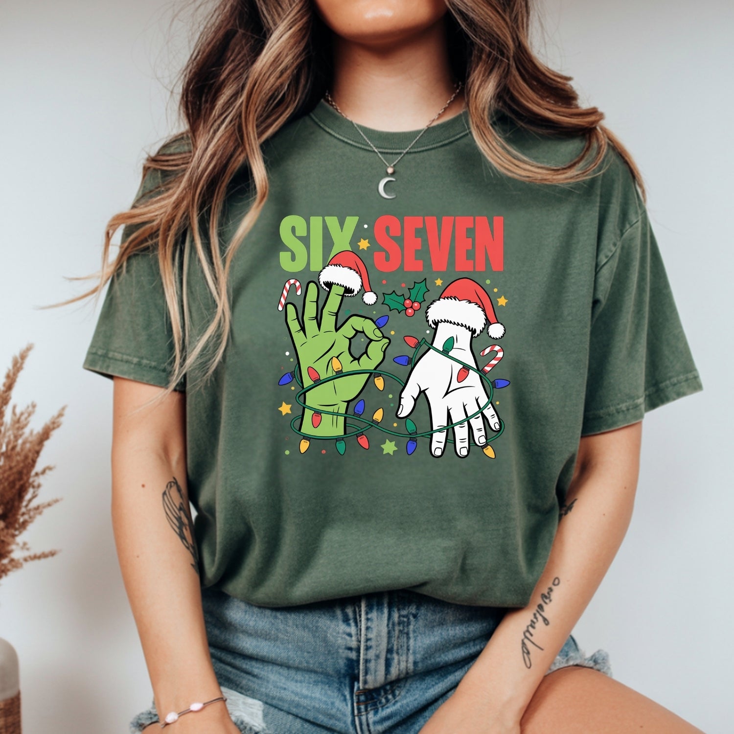 6 7 Christmas Shirt – Funny Santa Meme Holiday Tee