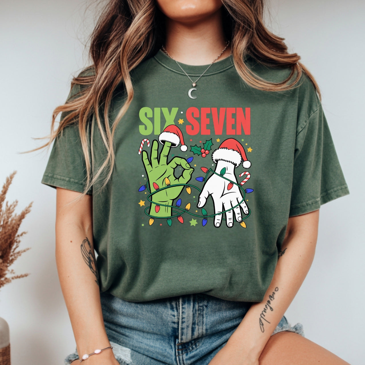 6 7 Christmas Shirt – Funny Santa Meme Holiday Tee
