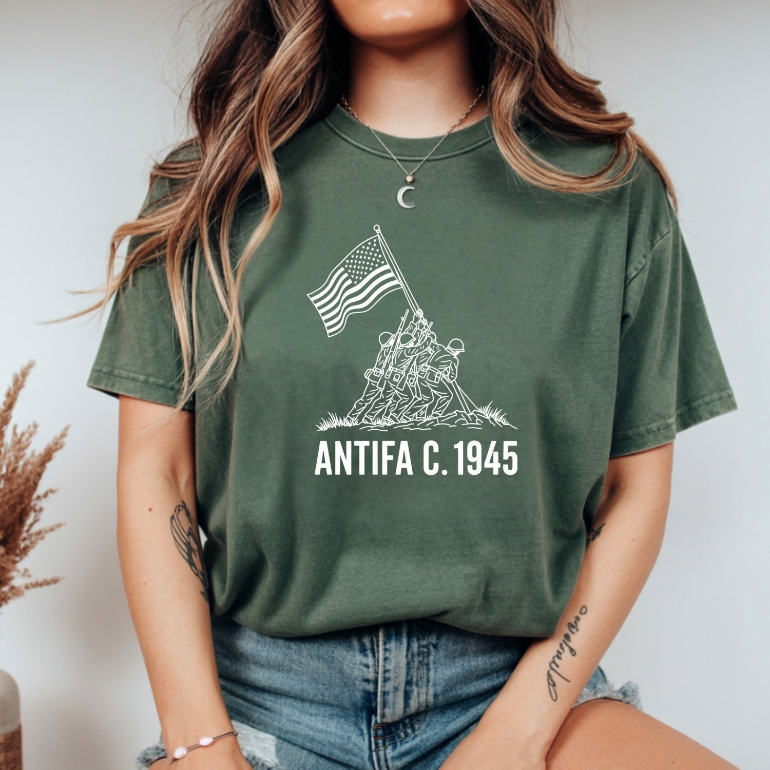 Freedom Since 1945 Shirt – Retro Patriotic Tee – Vintage Historical Graphic Top
