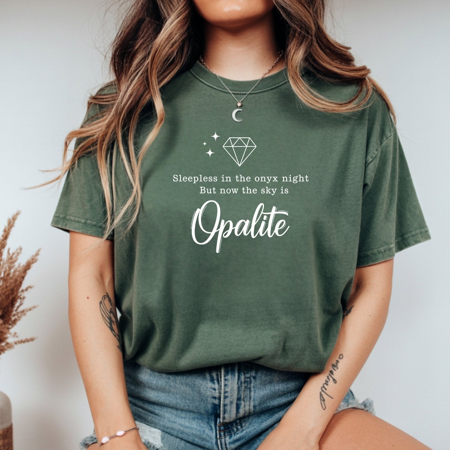 Opalite Sky Shirt – Sleepless in the Onyx Night Poetic Crystal Tee