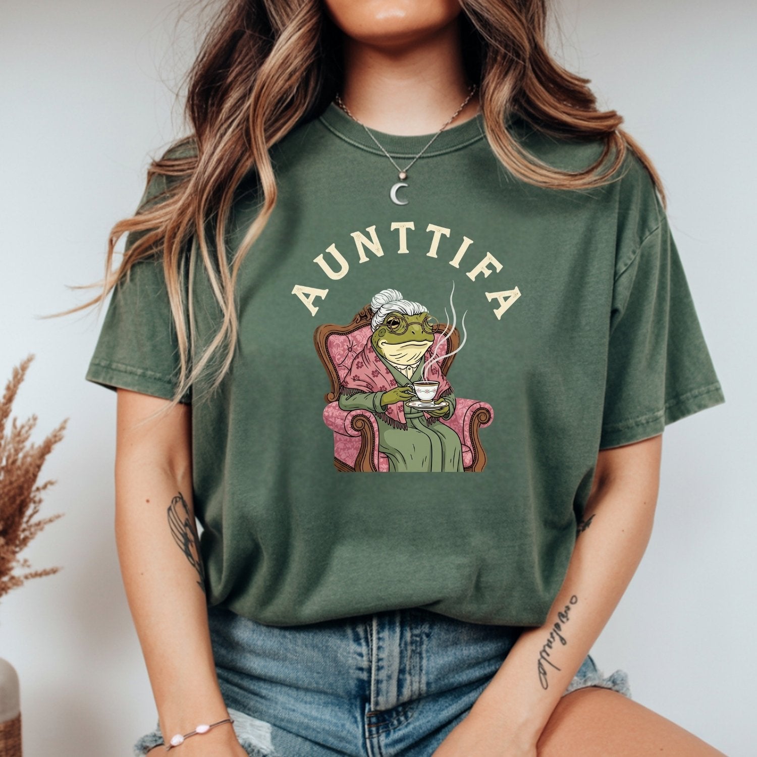 Funny Frog Meme Shirt – Aunt Tifa Inspired Graphic Tee