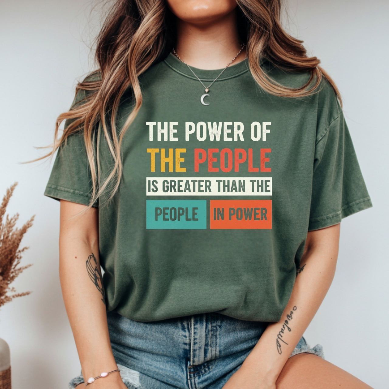The Power of the People T-Shirt – Retro Comfort Graphic Tee – Freedom & Solidarity Top