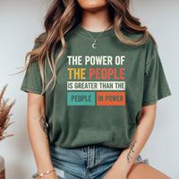 The Power of the People T-Shirt – Retro Comfort Graphic Tee – Freedom & Solidarity Top