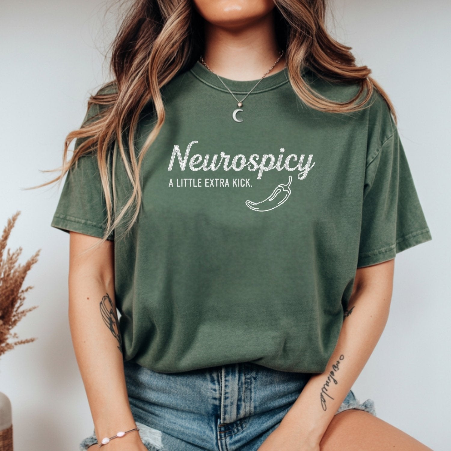 Neurospicy Shirt – Funny A Little Extra Kick Graphic Tee