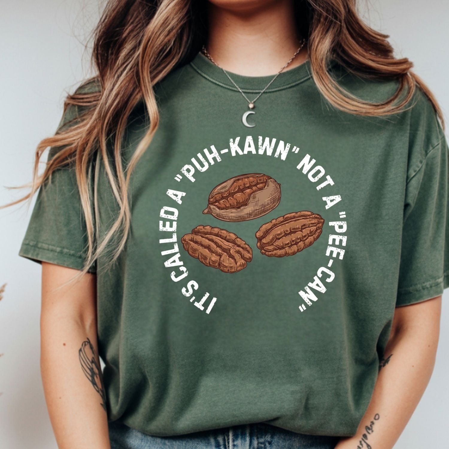 Puh-Kawn Not Pee-Can Shirt - Funny Pecan Pun T-Shirt - Sarcastic Southern Humor Tee