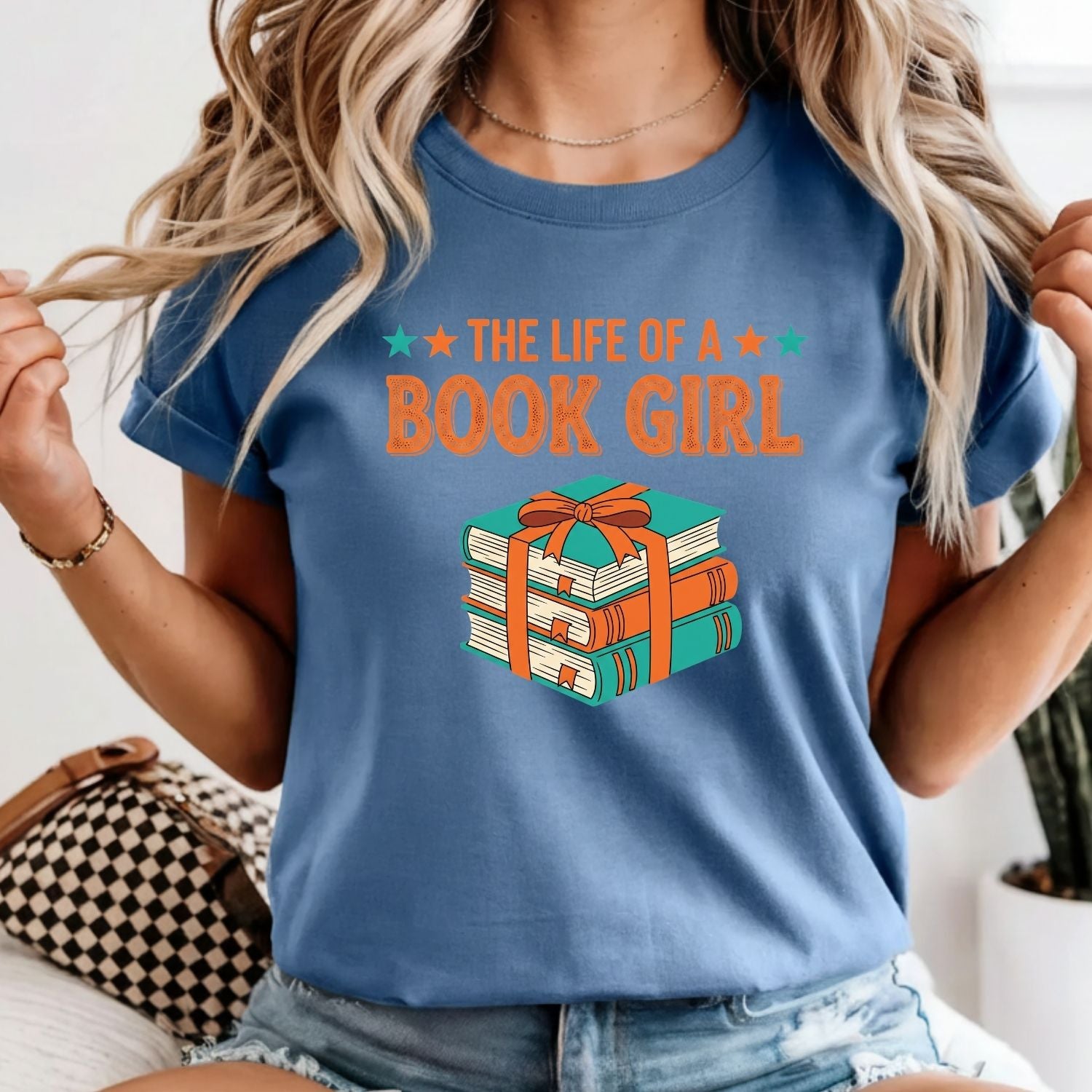 The Life of a Book Girl Shirt - Showgirl Graphic Tee - Book Lover Fan Convention T-Shirt