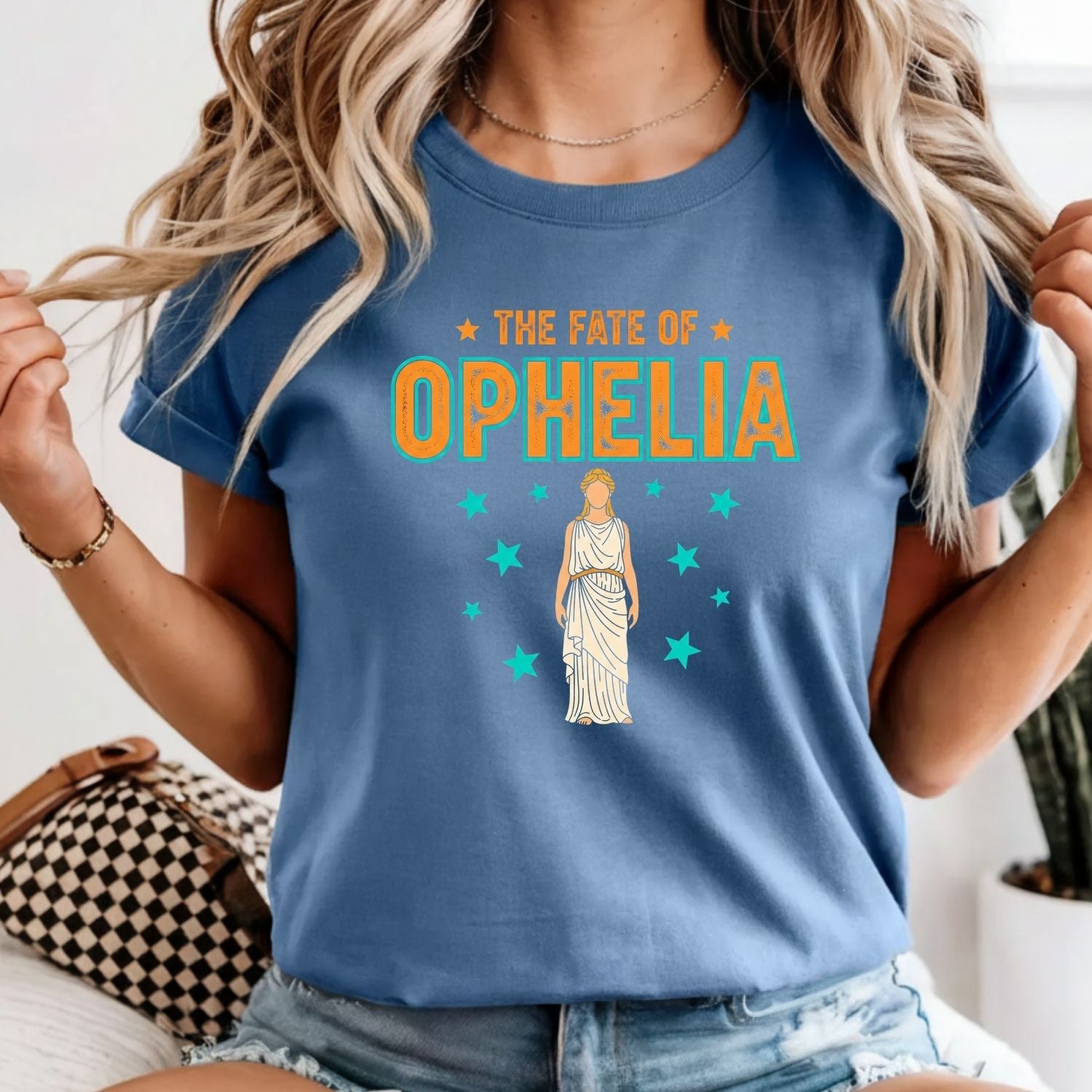 The Life of Ophelia Shirt - The Fate of Ophelia Tee - Vintage Literary Fan Graphic T-Shirt