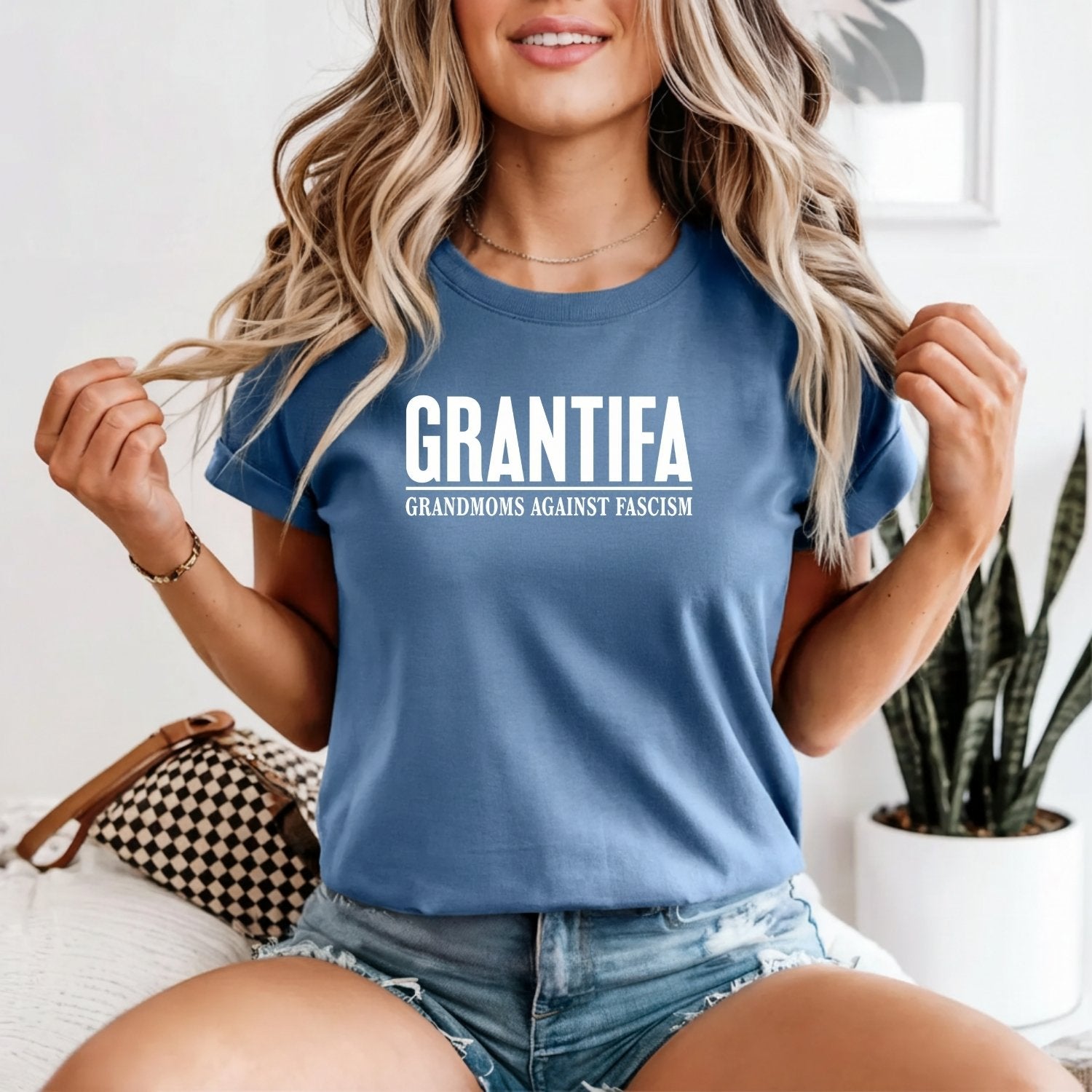 Grantifa Grandmoms T-Shirt – Funny Grandma Meme Graphic Tee