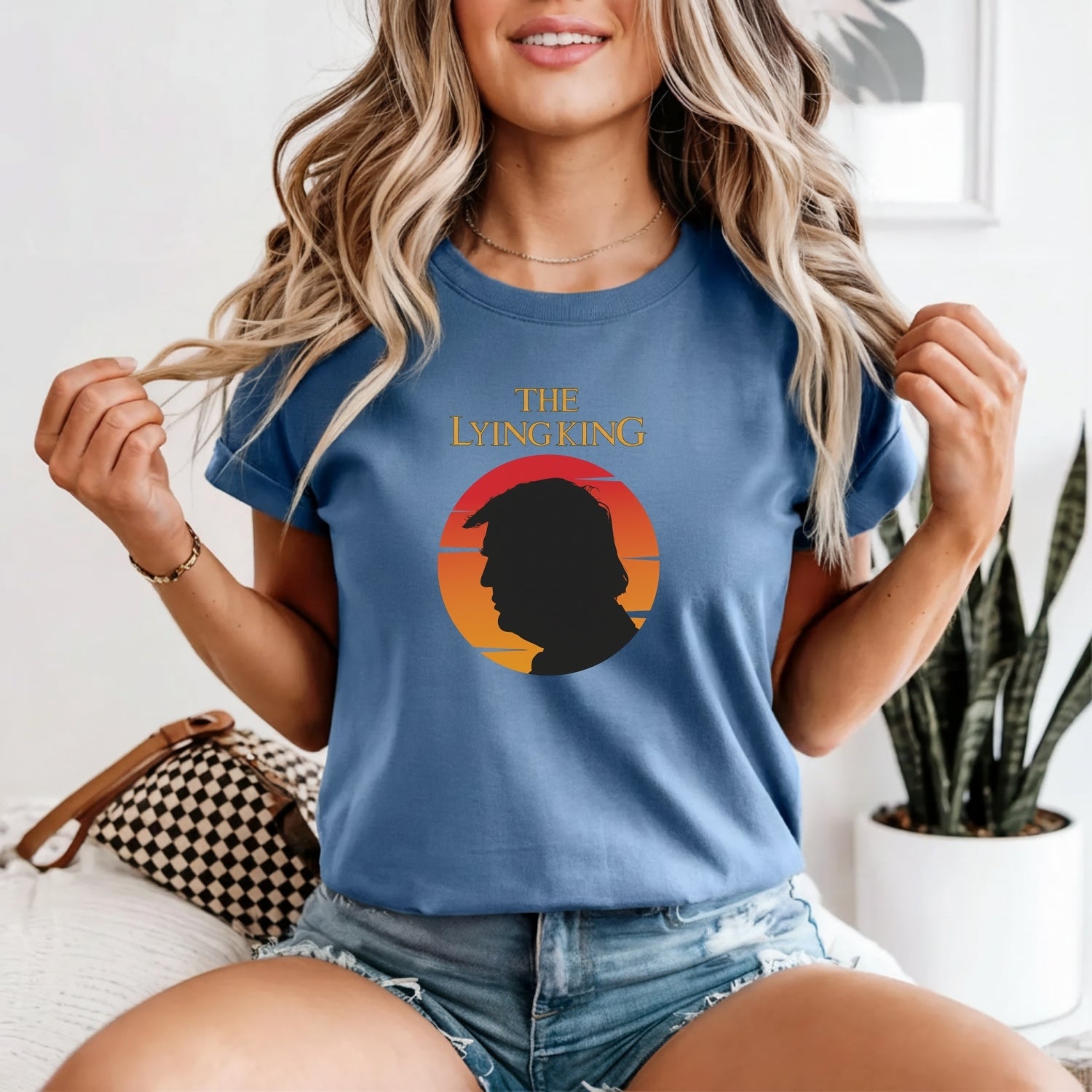 The Lying King Parody Shirt - No Kings No Dictators Tee - Protect Democracy Apparel