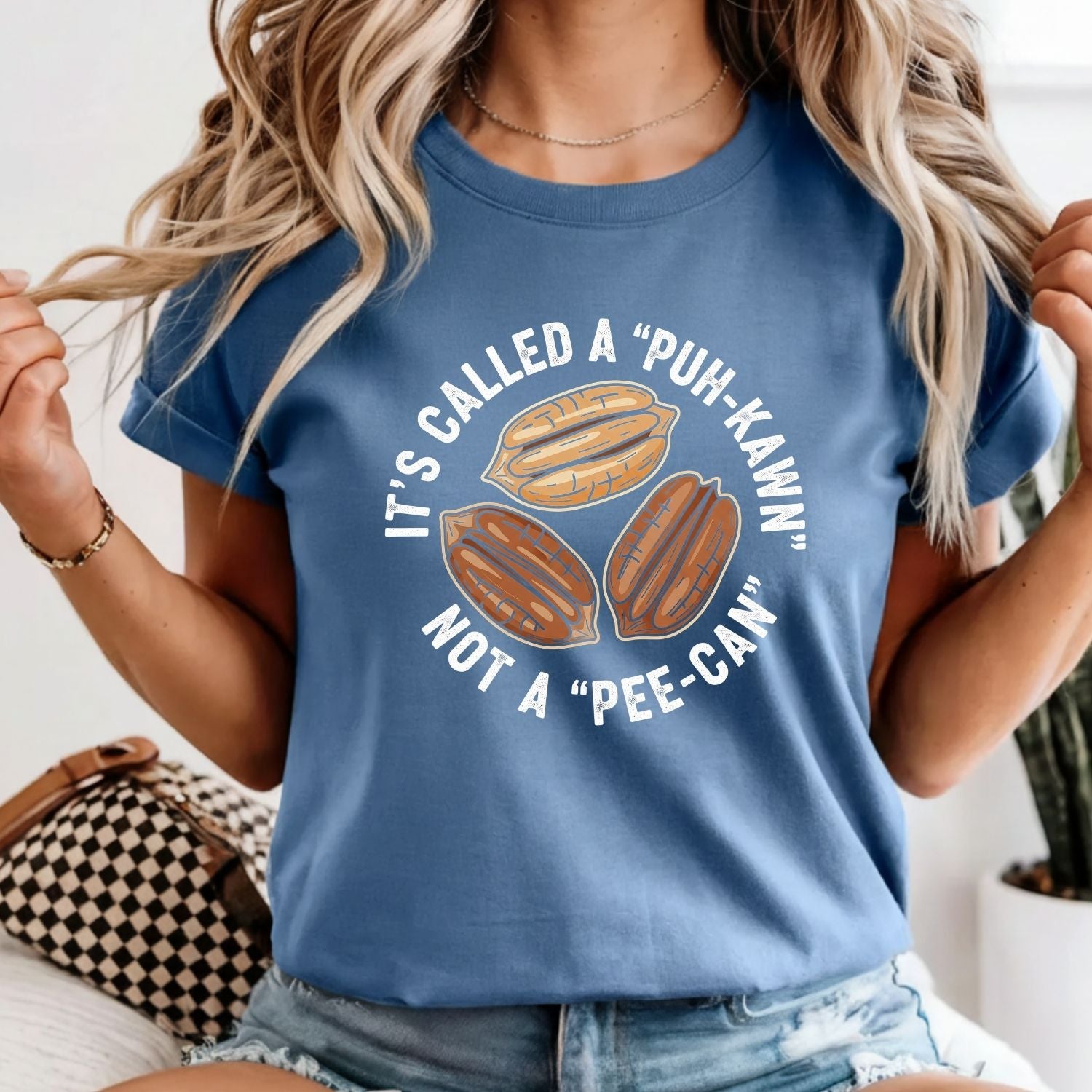 Sarcastic Pecan Pun T-Shirt - Puh-Kawn Not Pee-Can Funny Tee - Southern Humor Shirt