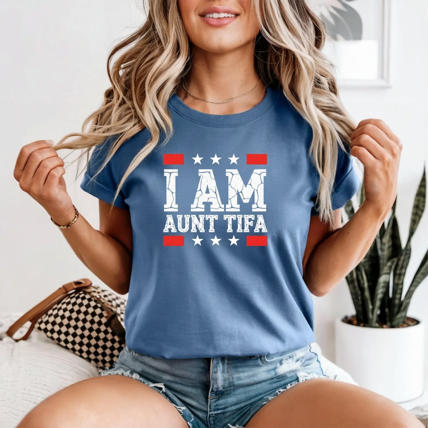 I Am Aunt Tifa Shirt – Funny Meme Graphic Tee for Aunts