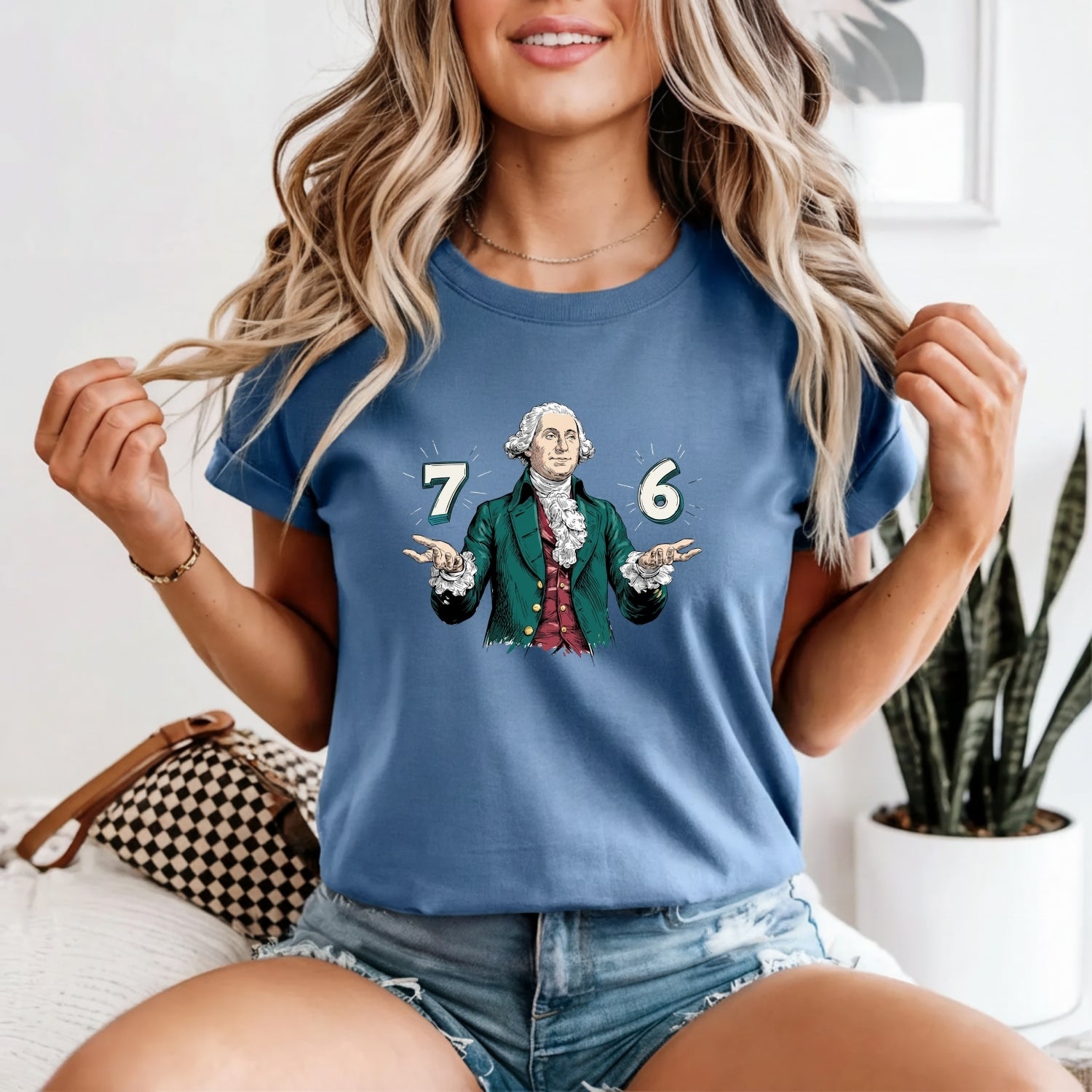 Six Seven Shirt – Vintage George Washington American History Graphic Tee