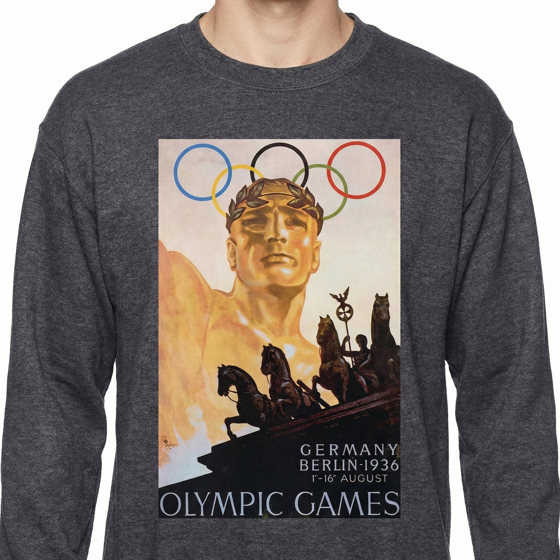 1936 Historic Games Inspired T-Shirt – Vintage Athletic Event Graphic Tee