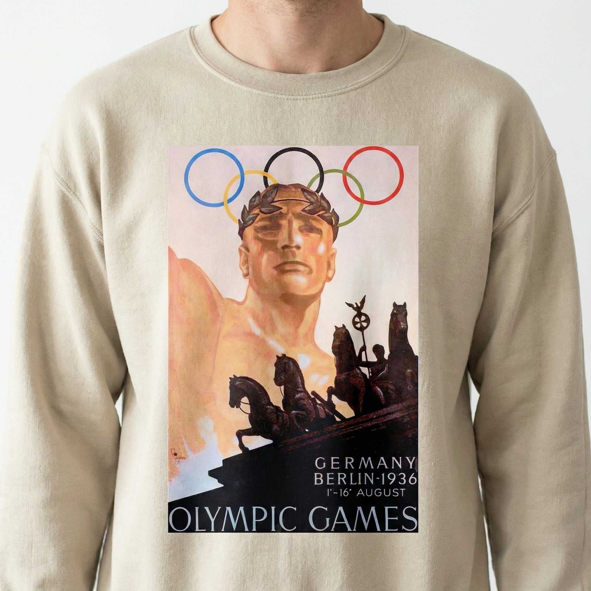 1936 Historic Games Inspired T-Shirt – Vintage Athletic Event Graphic Tee