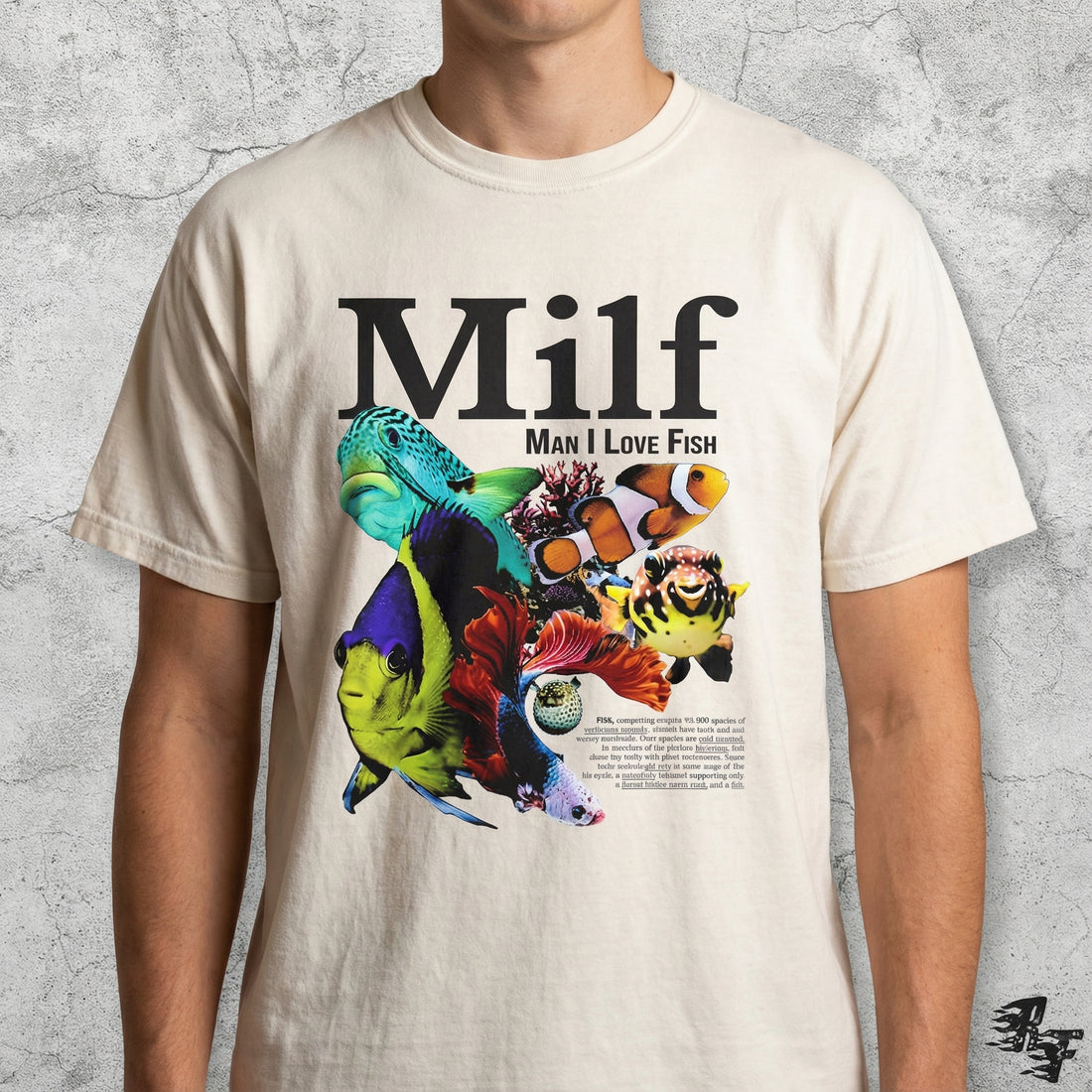 Man I Love Fish Graphic T-Shirt - Retro Ocean Humor Tee