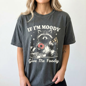Retro Raccoon Graphic T-Shirt - Funny Food Lover Meme Tee