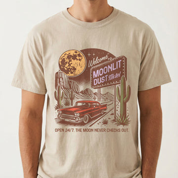 Retro Summer Desert Graphic T-Shirt - Vintage 90s Western Style Tee