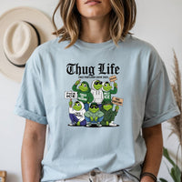 Thug Life Portland Frog T-Shirt – Funny Rebellious Streetwear Tee – Freedom Graphic Top