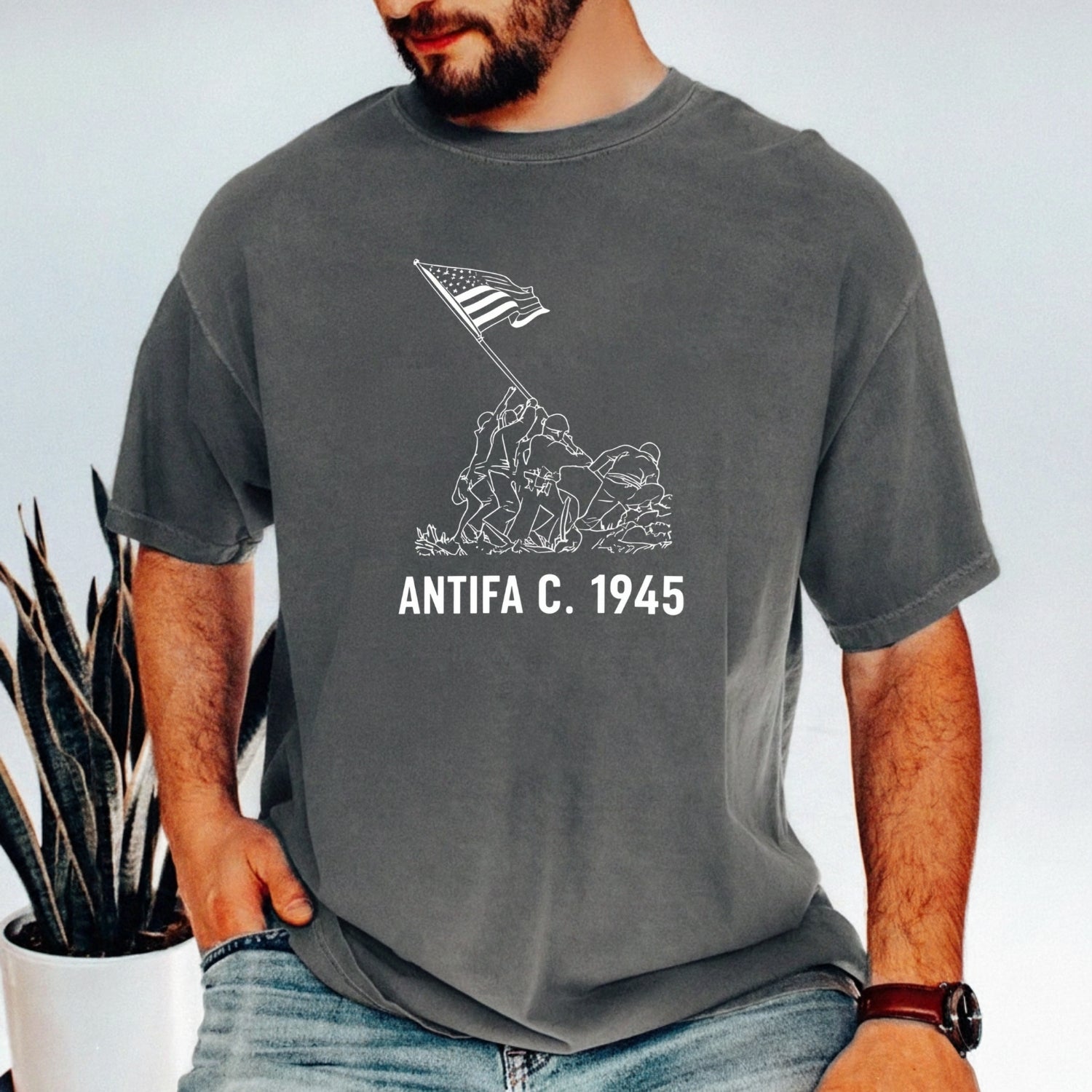 1945 Victory Shirt – Vintage USA Heritage Tee – Freedom and Unity Design