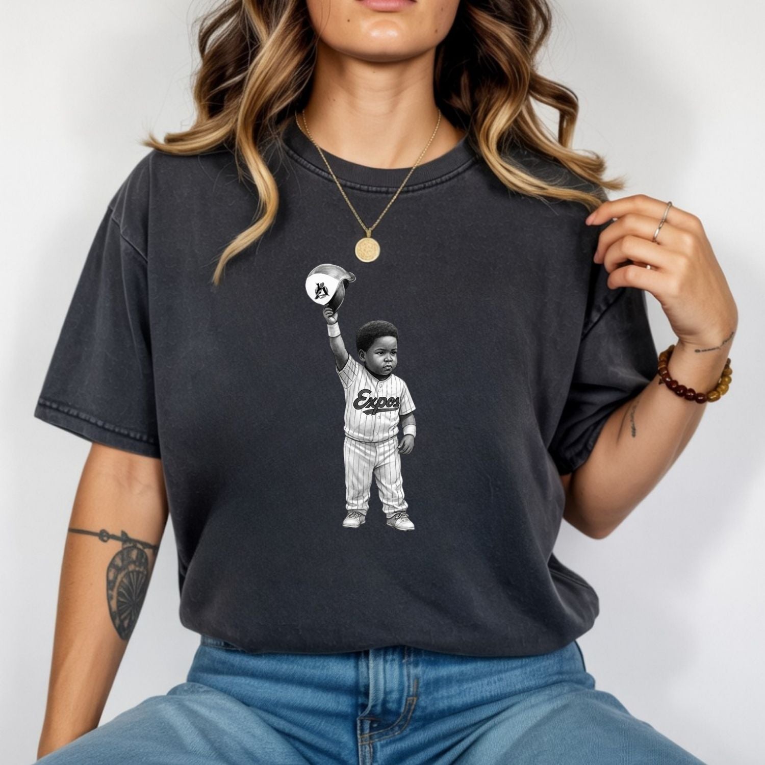Born Ready Baseball T-Shirt – Vintage Vladdy Jr Athletic Graphic Tee