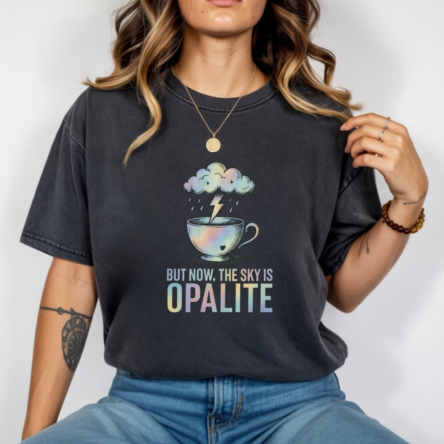 The Sky Is Opalite Tee – Dreamy Soft Pastel Aesthetic T-Shirt