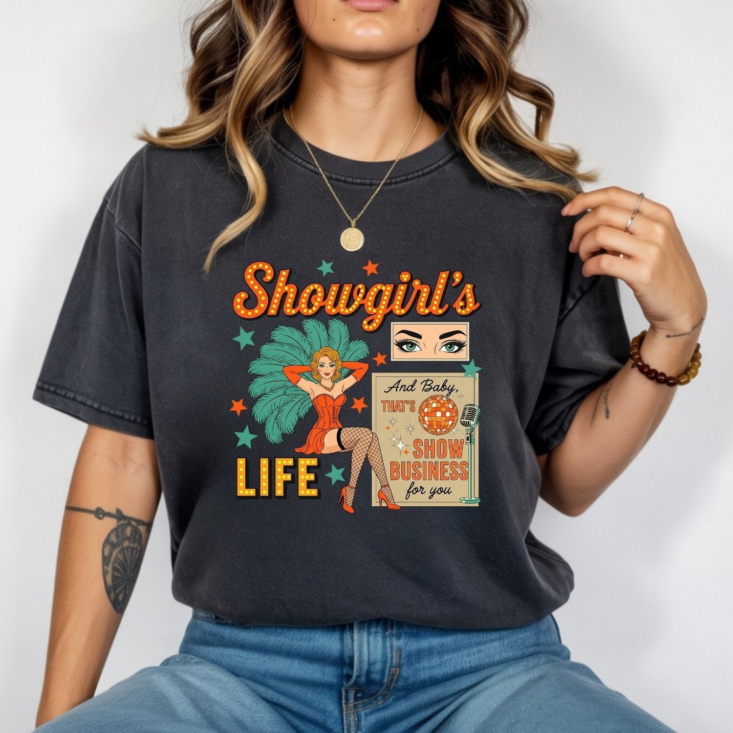Showgirl Life Era T-Shirt – Retro Era-Inspired Graphic Tee