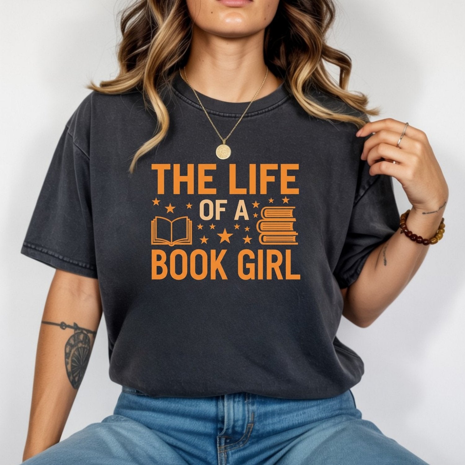 The Life of a Book Girl Shirt – Funny Showgirl Era Book Lover Tee