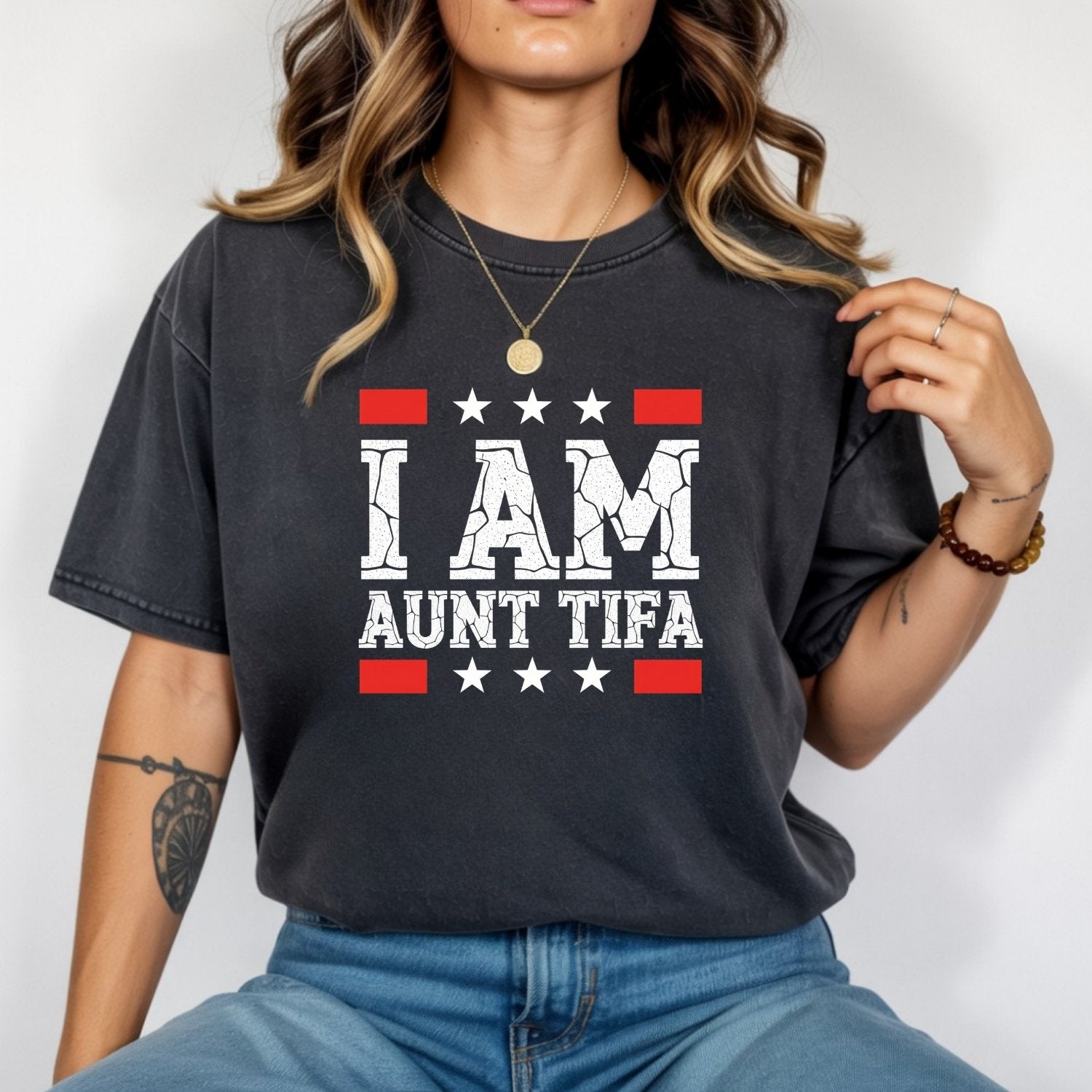 I Am Aunt Tifa Shirt – Funny Meme Graphic Tee for Aunts