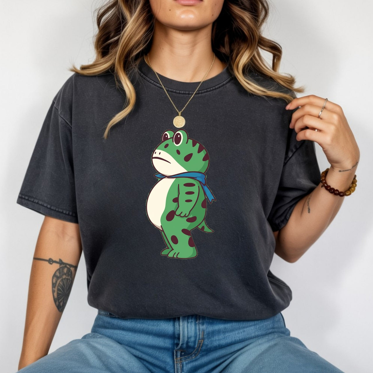 Portland Frog T-Shirt – Witty Protest-Style Vintage Shirt