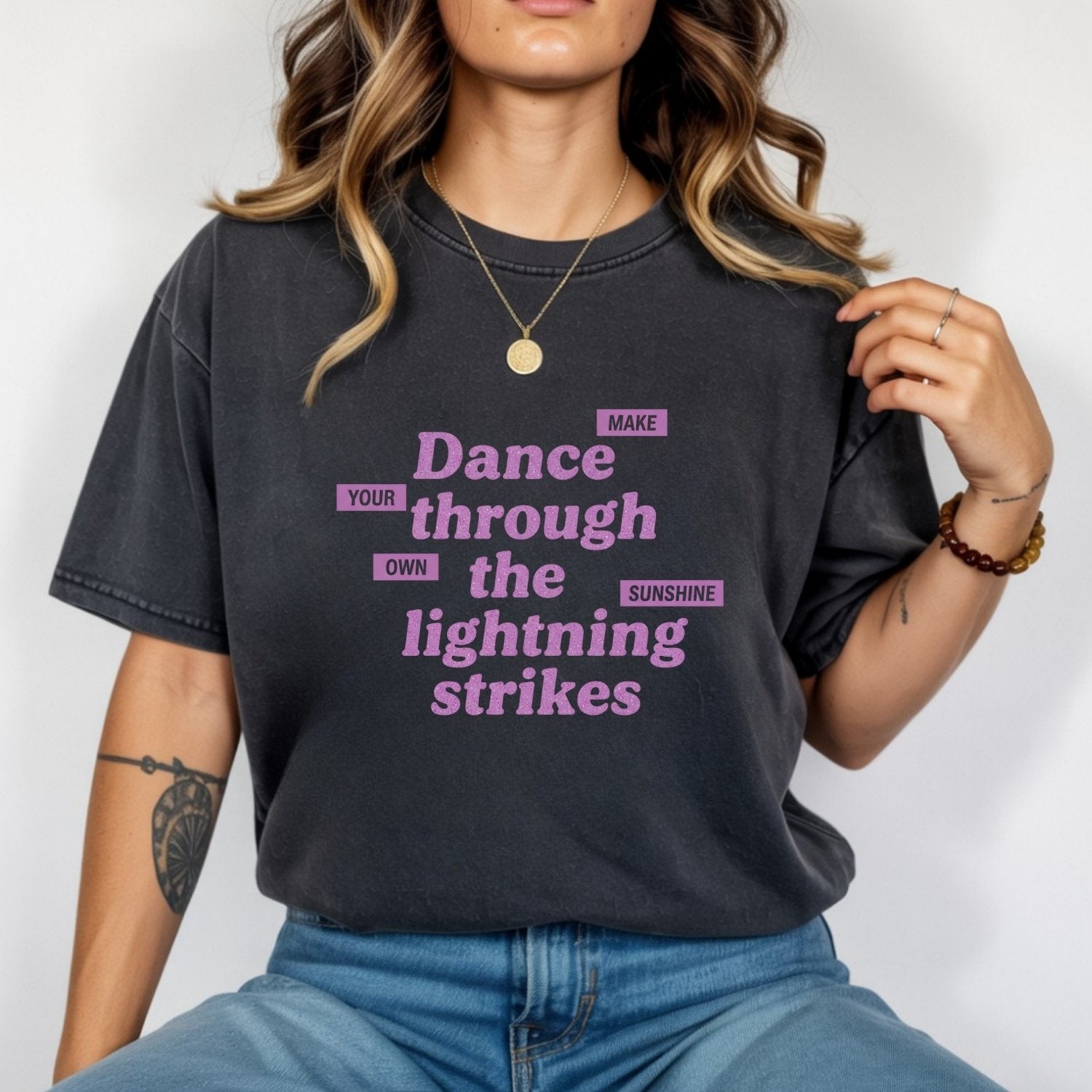 Showgirl Make Your Own Sunshine Shirt – Retro Positive Graphic Tee