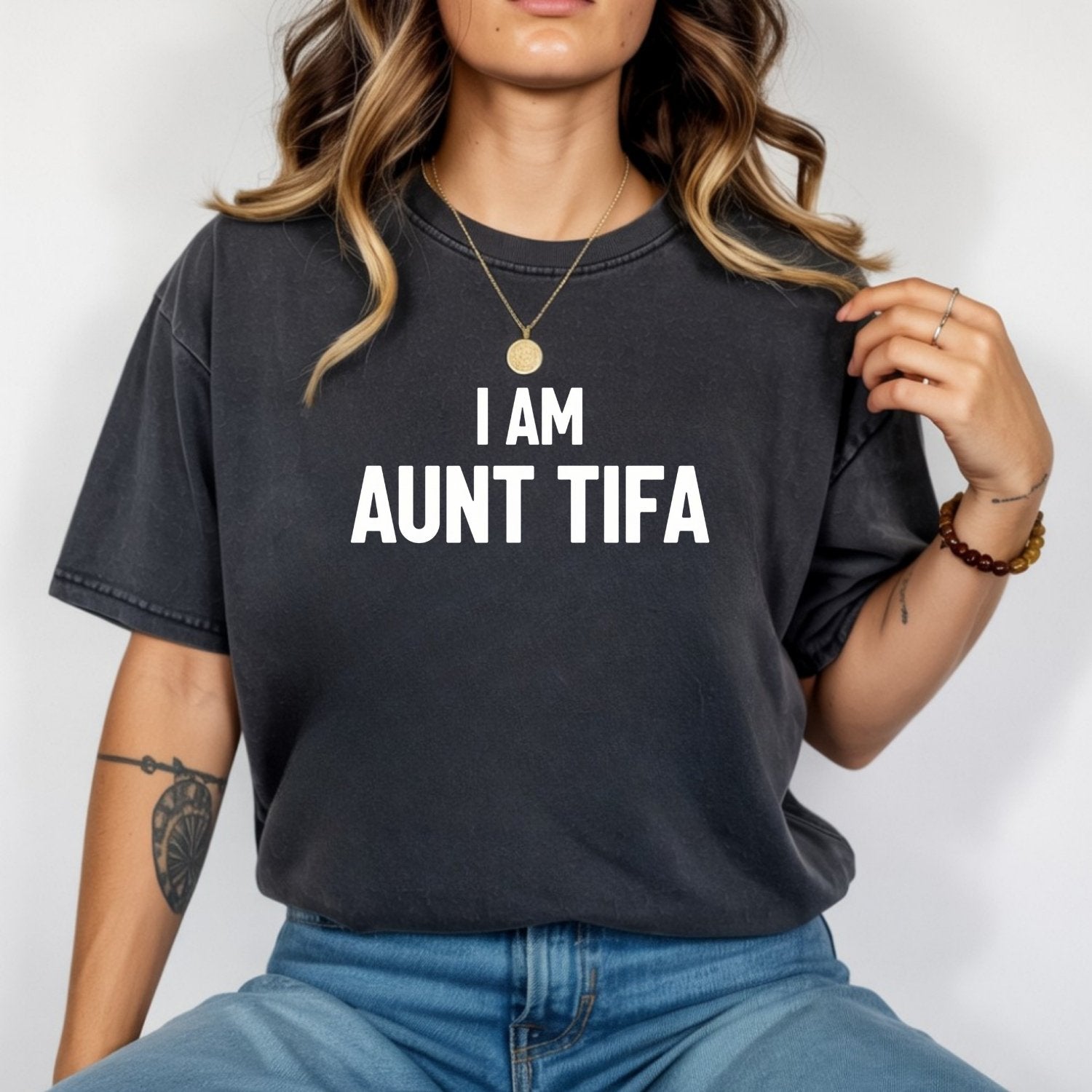 Funny Aunt Tifa Shirt – Humorous Meme Graphic Tee for Aunts