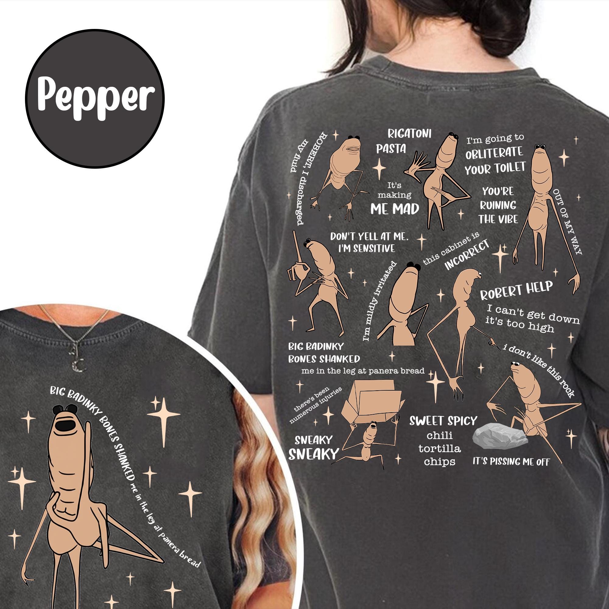 Marcus the Worm Meme Shirt – 2-Sided Funny Robert Help Graphic Tee