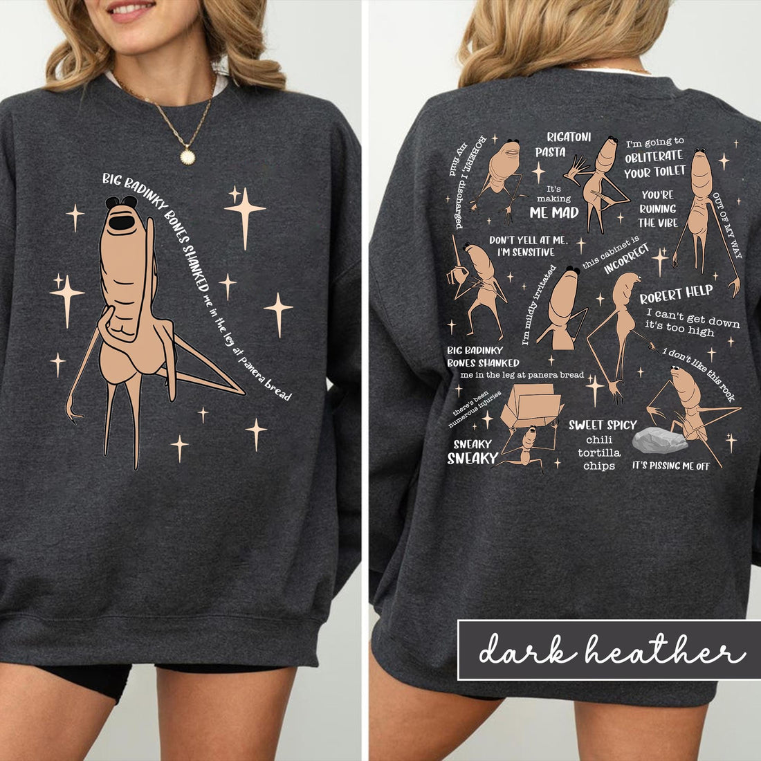 Marcus the Worm Meme Shirt – 2-Sided Funny Robert Help Graphic Tee