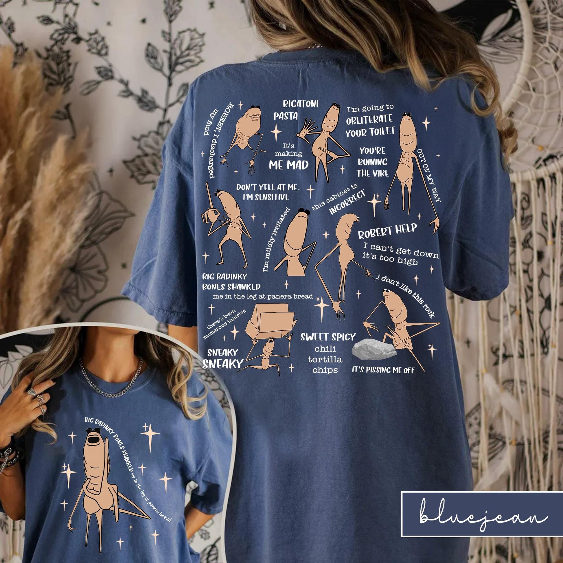 Marcus the Worm Meme Shirt – 2-Sided Funny Robert Help Graphic Tee